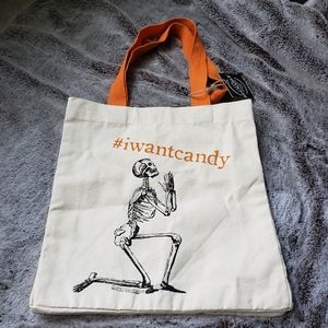 Canvas #iwantcandy Reusable Shopping Bag